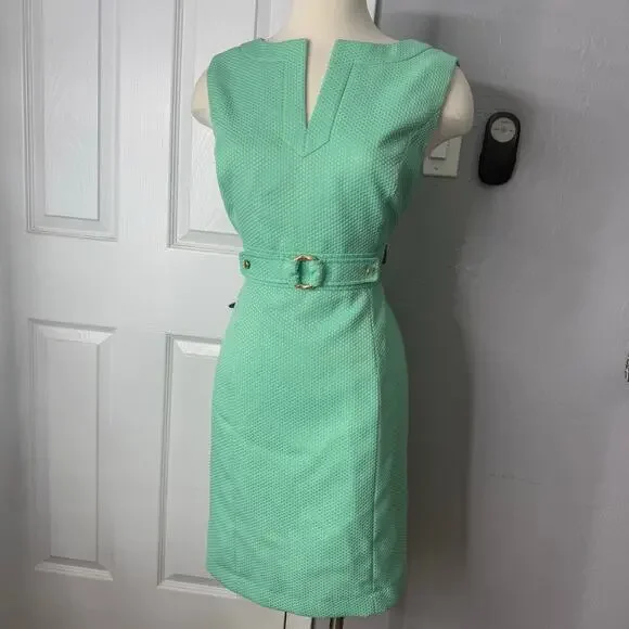 slim fit dress slacks Mint Gold Organza Dress